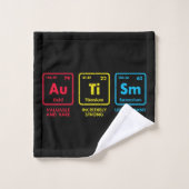 Periodieke tabel Autisme-bewustmakingselementen Bad Handdoek (Wasdoekje)