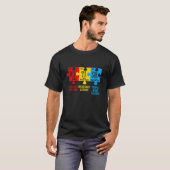 Periodieke tabel Autisme-bewustmakingselementen T-shirt (Voorkant volledig)