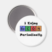 Periodieke Tabel Bacon Science Chemistry Funny Magneet (Voorkant / Achterkant)
