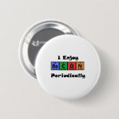 Periodieke Tabel Bacon Science Chemistry Funny Ronde Button 5,7 Cm (Voorkant /achterkant)