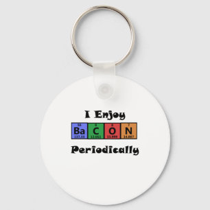 Periodieke Tabel Bacon Science Chemistry Funny Sleutelhanger