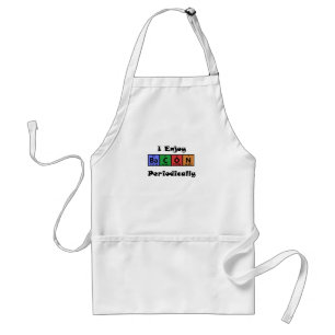 Periodieke Tabel Bacon Science Chemistry Funny Standaard Schort