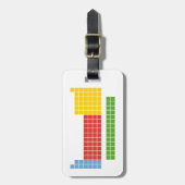 Periodieke tabel bagagelabel (Voorkant verticaal)