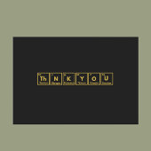 Periodieke tabel Bedankt kaart