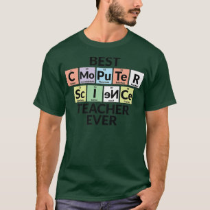 Periodieke Tabel - Beste leraar computerwetenschap T-shirt