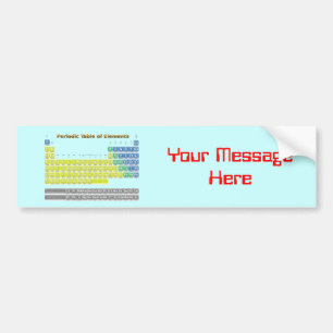 Periodieke tabel bumpersticker