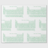 "Periodieke tabel" Cadeaupapier (Vlak)