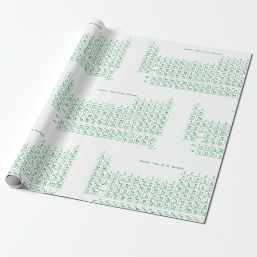 "Periodieke tabel" Cadeaupapier (Uitgerold)