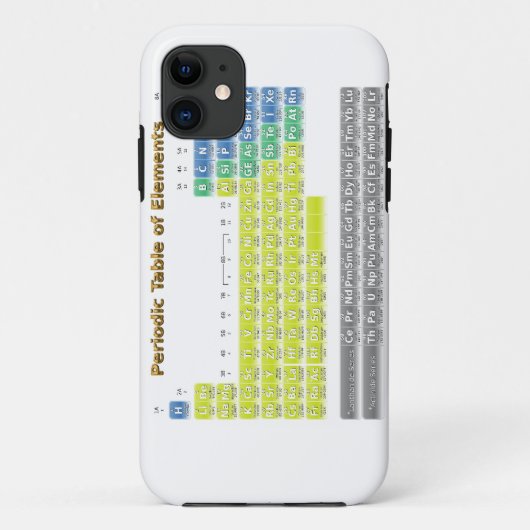 Periodieke tabel Case-Mate iPhone case (Achterkant)