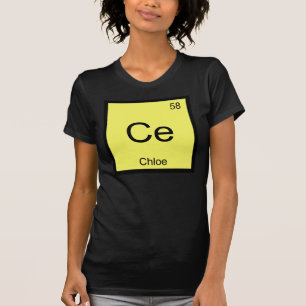 Periodieke tabel Chloe Name Chemistry Element T-shirt