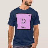 Periodieke tabel Delta Name Chemistry Element T-shirt (Voorkant)