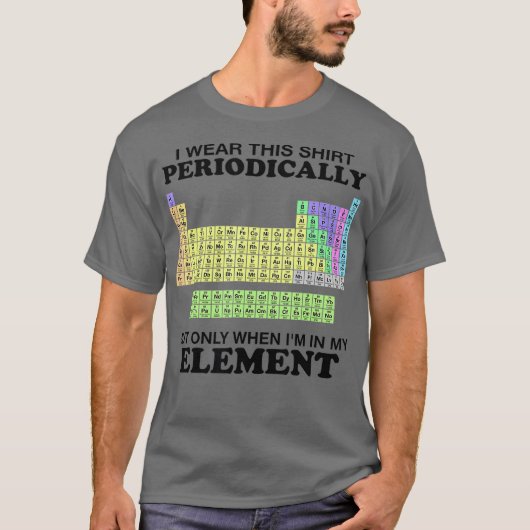 Periodieke tabel Draag dit periodieke element T-shirt (Voorkant)