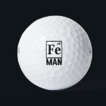 Periodieke tabel Element van een Man Funny Science Golfballen<br><div class="desc">wetenschap,  periodiek,  element,  chemie,  grappig,  man,  vader,  vader,  gift,  verjaardag, </div>