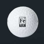 Periodieke tabel Element van een Man Funny Science Golfballen<br><div class="desc">wetenschap,  periodiek,  element,  chemie,  grappig,  man,  vader,  vader,  gift,  verjaardag, </div>