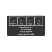 Periodieke tabel GeNiUS-labels Etiket (Voorkant)