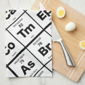 Periodieke tabel groenten theedoek (Quarter Fold)