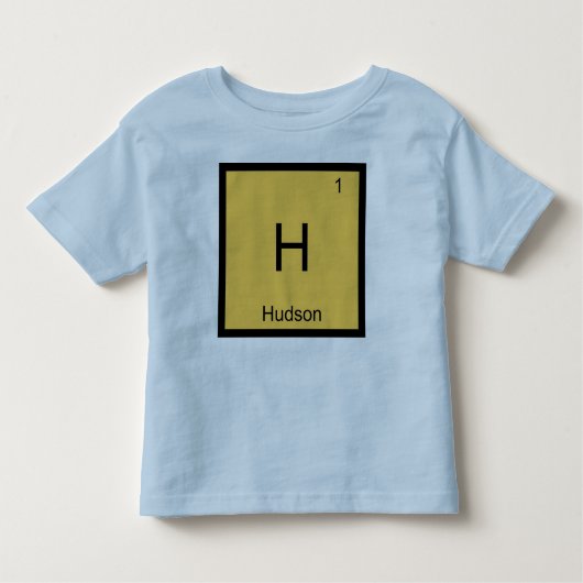 Periodieke tabel Hudson Name Chemistry Element Kinder Shirts (Voorkant)