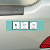 Periodieke Tabel Humor | Funny Science Pun Bumpersticker (Op auto)