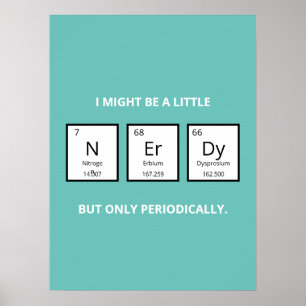 Periodieke Tabel Humor   Funny Science Pun Poster