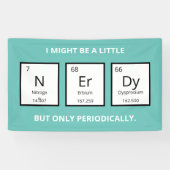 Periodieke Tabel Humor | Funny Science Pun Spandoek (Horizontaal)