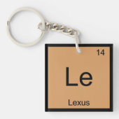 Periodieke Tabel Lexus Name Chemistry Element Sleutelhanger (voorkant)