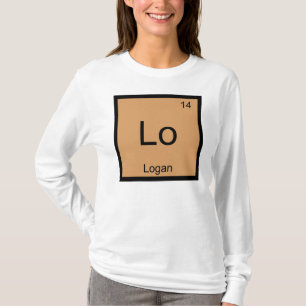 Periodieke tabel Logan Name Chemistry Element T-shirt