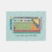 Periodieke tabel met elementen fleece deken (Voorkant (Horizontaal))