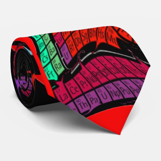 Periodieke tabel met elementen Kunstmatig Stropdas (Opgerold)