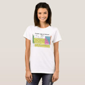 Periodieke tabel met elementen T-Shirt (Voorkant volledig)