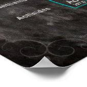 Periodieke tabel met onderdelen van het Blackboard Poster (Hoek)