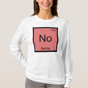Periodieke tabel Norma Name Chemistry Element T-shirt