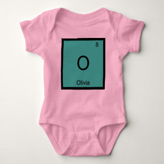 Periodieke tabel Olivia Name Chemistry Element Romper