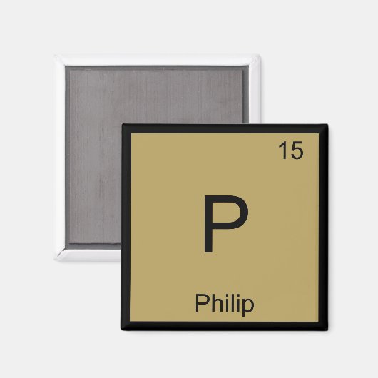 Periodieke tabel Philip Name Chemistry Element Magneet (Voorkant / Achterkant)