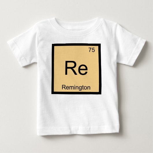 Periodieke tabel Remington Name Chemistry Element (Voorkant)