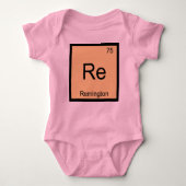 Periodieke tabel Remington Name Chemistry Element Romper (Voorkant)