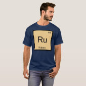 Periodieke tabel Ruben Name Chemistry Element T-shirt (Voorkant volledig)