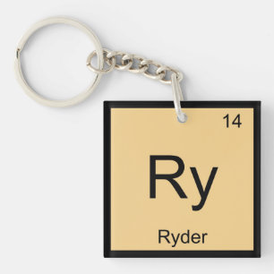 Periodieke tabel Ryder Name Chemistry Element Sleutelhanger
