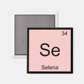 Periodieke tabel selena Name Chemistry Element Magneet (Voorkant / Achterkant)