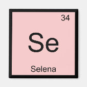Periodieke tabel selena Name Chemistry Element Magneet (Voorkant)