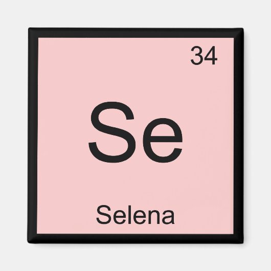 Periodieke tabel selena Name Chemistry Element Magneet (Voorkant)