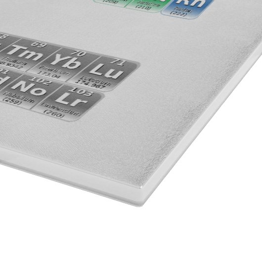 Periodieke tabel snijplank (Hoek)