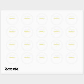 Periodieke tabel Stemming primaire elementen Net V Ronde Sticker (Vel)