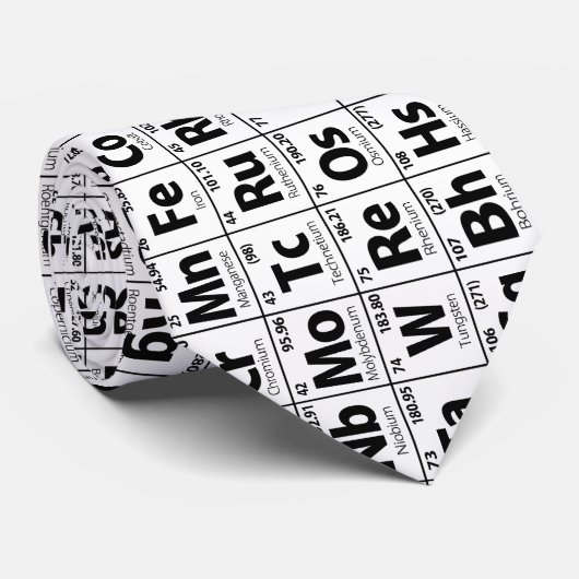 Periodieke tabel stropdas (Opgerold)