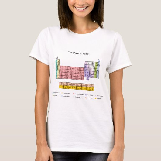 Periodieke tabel t-shirt (Voorkant)