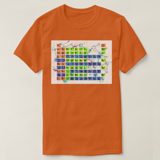 Periodieke tabel t-shirt (Design voorkant)