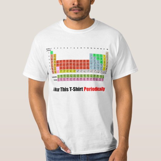 Periodieke tabel t-shirt (Voorkant)