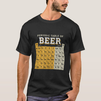 Periodieke tabel van bierschets t-shirt