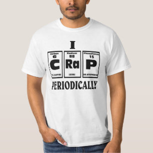 Periodieke tabel van CRAP. T-shirt