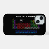 Periodieke tabel van de elementen 1 iPhone 15 case (Achterkant horizontaal)