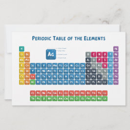 Periodieke tabel van de elementen 2 briefpapier